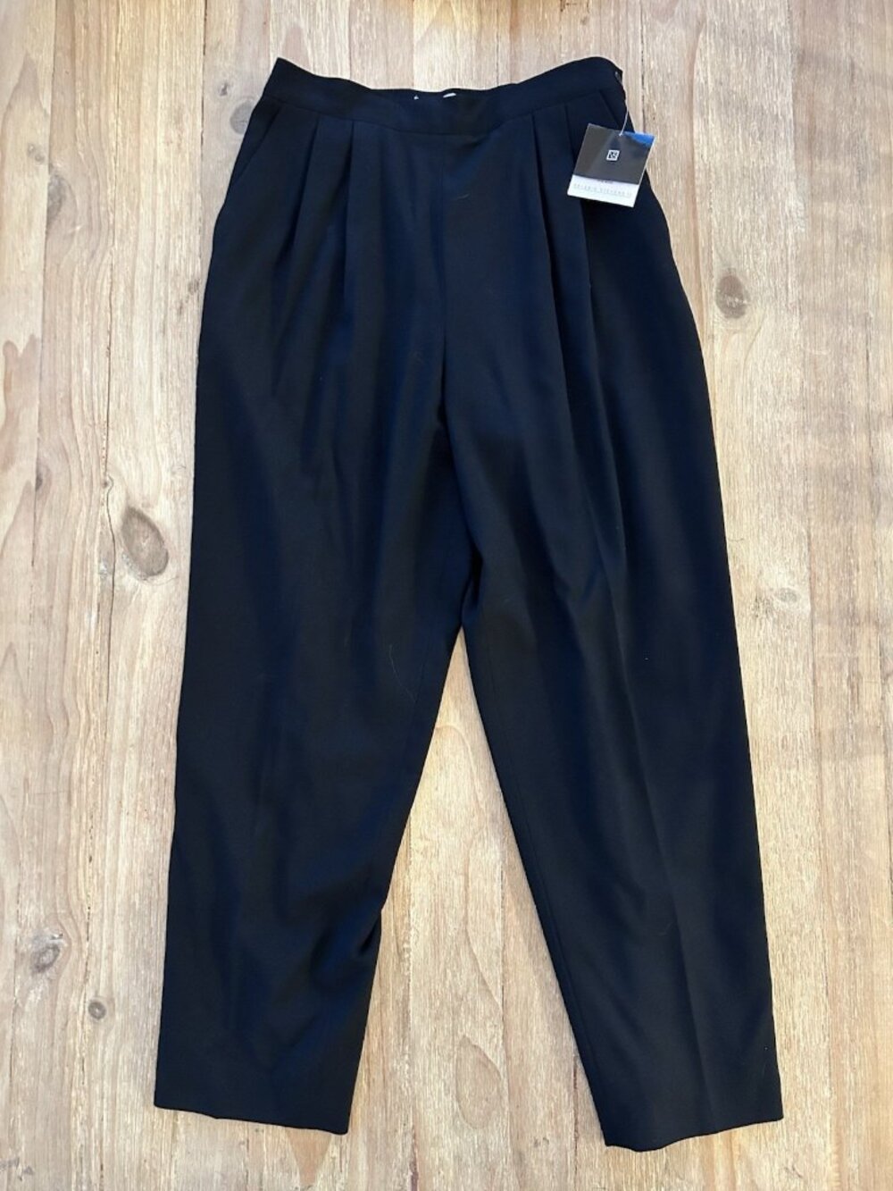 Vintage Valerie Stevens Dress Pants 14W Y2K 90s Pleated High Rise Wool Blend NEW